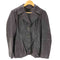 GREEN HILLS COLLEZIONI VERA PELLE 裏地グラデーションチェック ステッチ 3B レザー ジャケット レディース 40