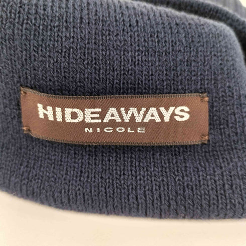 ハイダウェイニコル HIDEAWAYS NICOLE ロゴエンボスビーニー メンズ FREE