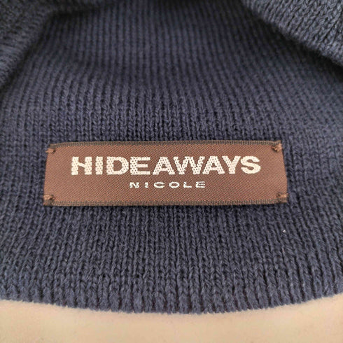 ハイダウェイニコル HIDEAWAYS NICOLE ロゴエンボスビーニー メンズ FREE
