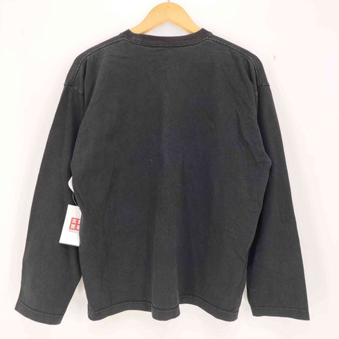 ポーラー POLER コットン ロゴプリントクルーネック 長袖 Tシャツ メンズ import:M