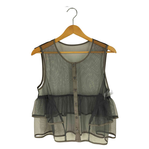ディニテコリエ Dignite Collier シアー ノースリーブブラウス レディース