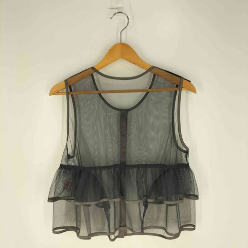 ディニテコリエ Dignite Collier シアー ノースリーブブラウス レディース