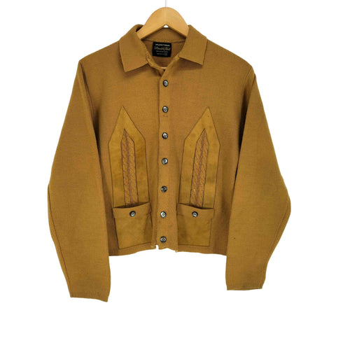 ピューリタン PURITAN 70-80s PURITAN DOUBLE KNIT USA製 アクリルカーディガン メンズ S