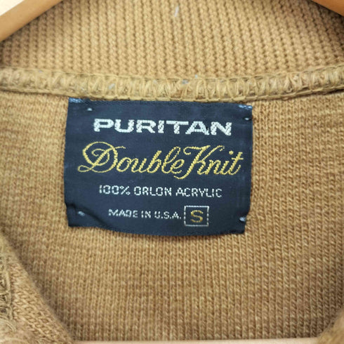 ピューリタン PURITAN 70-80s PURITAN DOUBLE KNIT USA製 アクリルカーディガン メンズ S