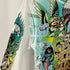 エドハーディー Ed Hardy ラインストーンデザイン フロッキーロゴ オールオーバー タトゥーデザイン クルーネック長袖Tシャツ Y2K メンズ M
