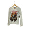 エドハーディー Ed Hardy DEAD OR ALIVE ラインストーン タトゥーデザイン クルーネック長袖 Tシャツ カットソー Y2K メンズ M