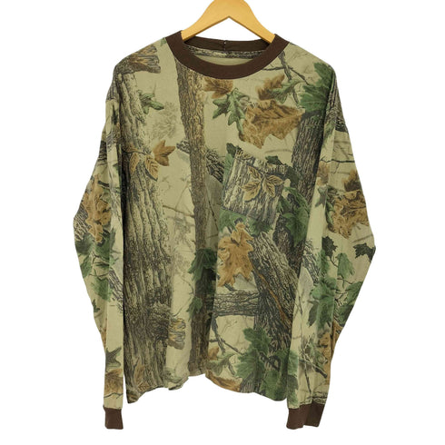 リアルツリーカモフラロングスリーブTシャツ メンズ