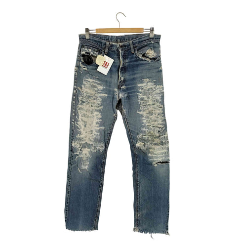 リーバイス Levis 70s 505 66前期 ボタン裏5 42TALON リペアカスタム クラッシュ デニムパンツ メンズ