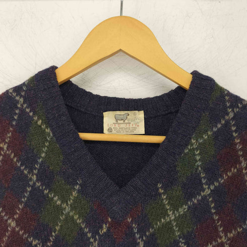 LORD JEFF Vネックアーガイルニット メンズ import:XL