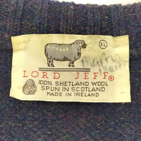 LORD JEFF Vネックアーガイルニット メンズ import:XL