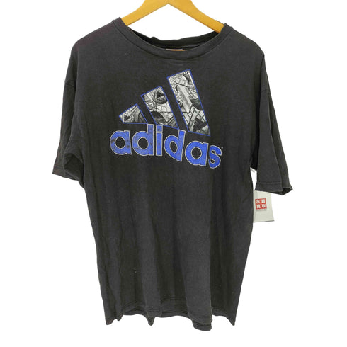 アディダス adidas パフォーマンスロゴ 総柄 プリント Tシャツ メンズ import:M