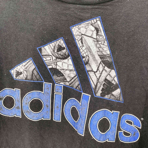 アディダス adidas パフォーマンスロゴ 総柄 プリント Tシャツ メンズ import:M