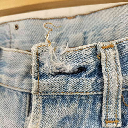 リーバイス Levis 501 ボタン裏555 バレンシア工場 リペアカスタム クラッシュデニムパンツ メンズ