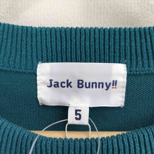 ジャックバニー JACK BUNNY 14GPLY天竺クルーネックニットプルオーバー メンズ JPN:5