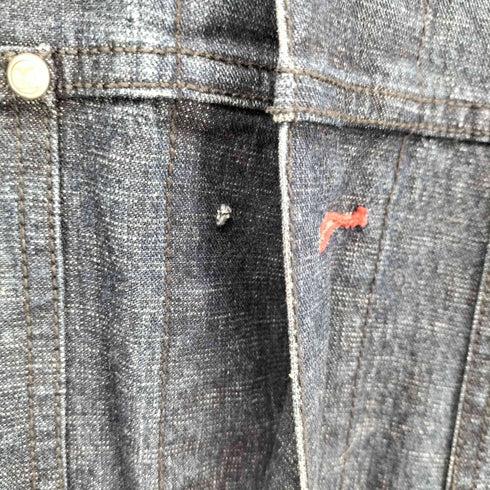 カールカナイ Karl Kani 90S 香港製 KANI JEANS ロゴ刺繍 カバーオール デニムジャケット メンズ import:L