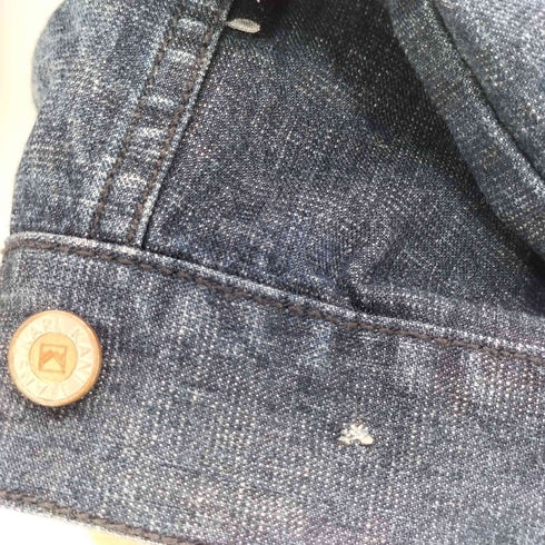 カールカナイ Karl Kani 90S 香港製 KANI JEANS ロゴ刺繍 カバーオール デニムジャケット メンズ import:L