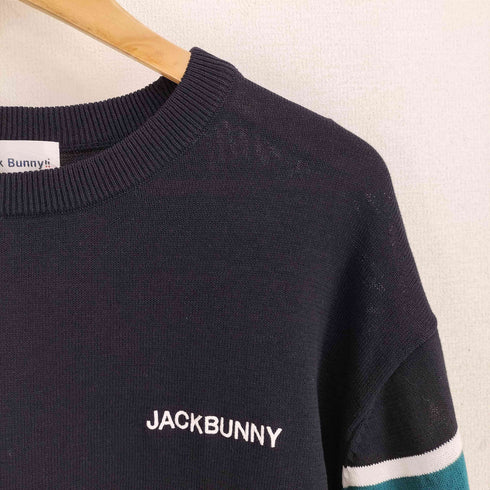 ジャックバニー JACK BUNNY 14GPLY天竺クルーネックニットプルオーバー メンズ JPN:5