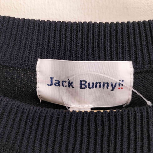 ジャックバニー JACK BUNNY 14GPLY天竺クルーネックニットプルオーバー メンズ JPN:5