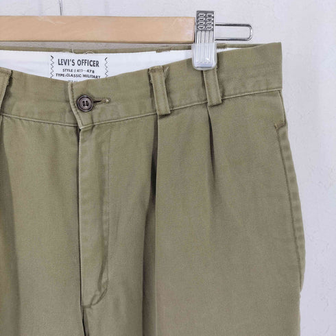 リーバイス Levis OF FICER #411-478 CLASSIC MILITARY 2タック バックシンチ チノパンツ メンズ