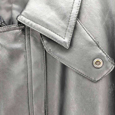 ウィム バイ リドム WYM LIDNM ARTIFICIAL GRAIN MILITARY BLOUSON フェイクレザー ブルゾン メンズ JPN:M
