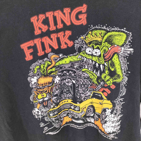 00S キャラクター 両面 袖 プリント L/S クルーネック Tシャツ コピーライト 2003年 メンズ