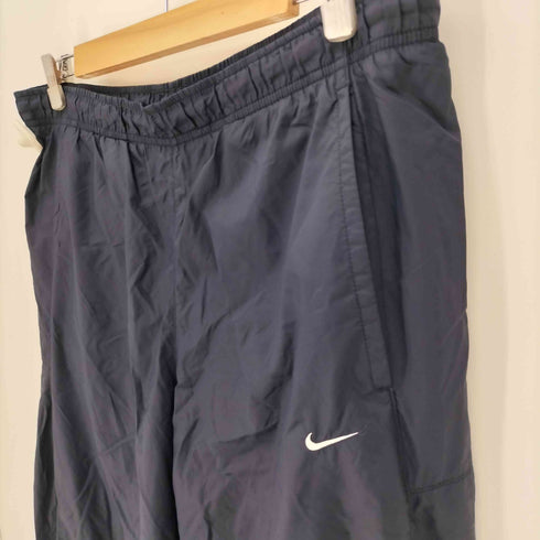 ナイキ NIKE 00S グレータグ スウッシュロゴ刺繍 切替 裏地メッシュ ドローコード ナイロン パンツ メンズ JPN:XL