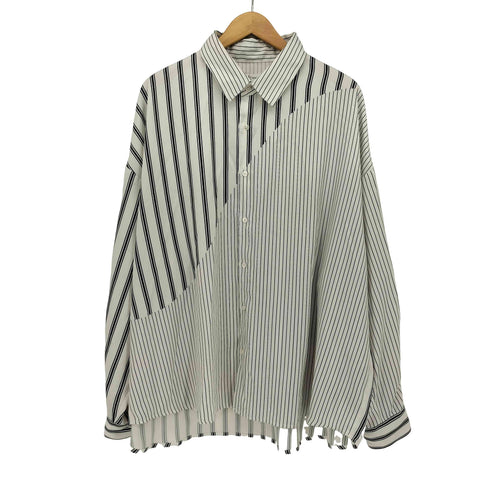 ティーケータケオキクチ tk. TAKEO KIKUCHI 23AW トロンプルイユストライプビッグシャツ メンズ JPN:M