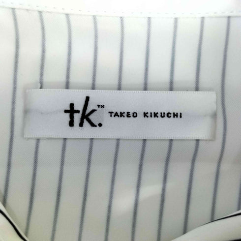 ティーケータケオキクチ tk. TAKEO KIKUCHI 23AW トロンプルイユストライプビッグシャツ メンズ JPN:M