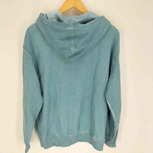 エンポリオアルマーニ EMPORIO ARMANI 21AW Blue Graphic Print Hooded Sweatshirt ブルー グラフィック プリント フード付き スウェット シャツ パーカー メンズ import:XS