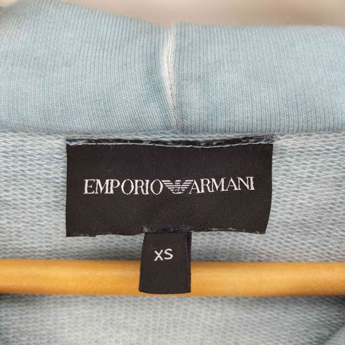 エンポリオアルマーニ EMPORIO ARMANI 21AW Blue Graphic Print Hooded Sweatshirt ブルー グラフィック プリント フード付き スウェット シャツ パーカー メンズ import:XS