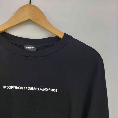 ディーゼル DIESEL COPYRIGHT DEBEL -ID 2019 クルーネック 長袖 Tシャツ メンズ import:M