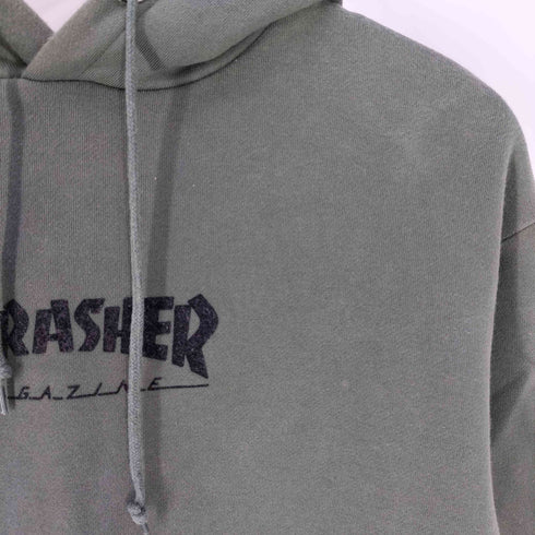 スラッシャー THRASHER フロッキーロゴ プルオーバーパーカー メンズ JPN:L
