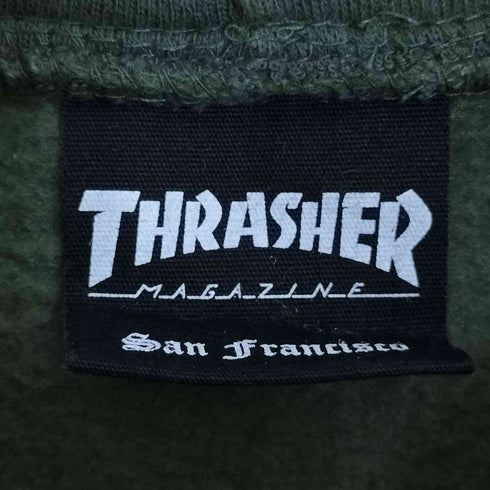 スラッシャー THRASHER フロッキーロゴ プルオーバーパーカー メンズ JPN:L