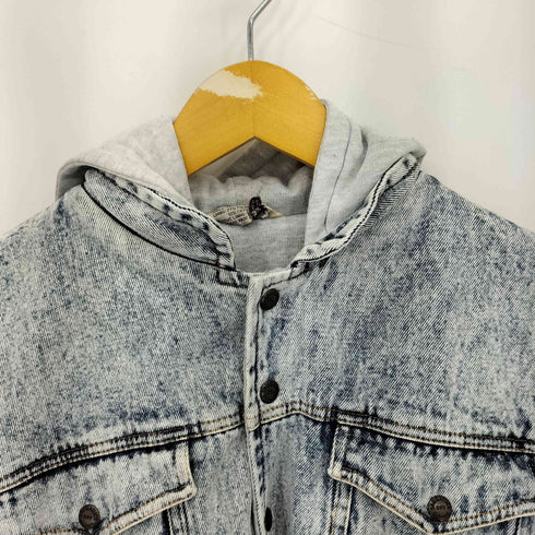 ソーガタック SAUGATUCK パーカーレイヤード デニムジャケット メンズ XL