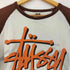 ステューシー Stussy 00s ワールドツアー 両面 グラフィックプリントラグランTシャツ 七分袖 メンズ import:S