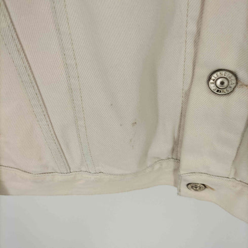 バレンシアガ BALENCIAGA 22SS Logo Denim Jacket ダメージ加工 デニムジャケット メンズ M