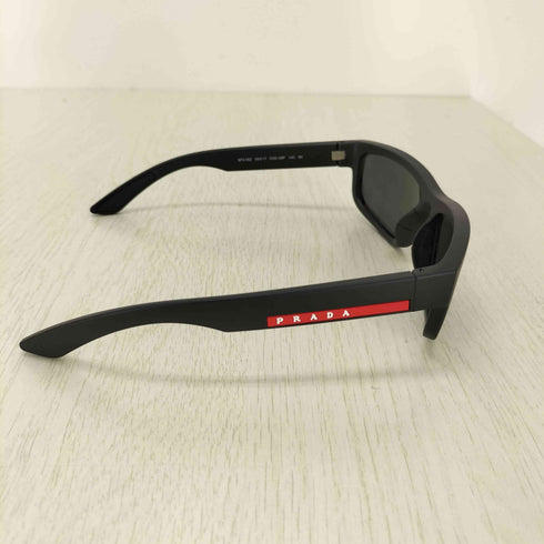 プラダ PRADA SPORTS ブラックミラーレンズ プラダ リネア ロッサ サングラス メンズ 59口17