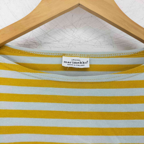 マリメッコ marimekko ボーダー ボートネックカットソー レディース import:S