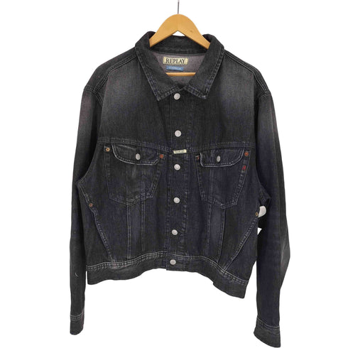 リプレイ REPLAY 9zero1 black denim jacket メンズ JPN:L