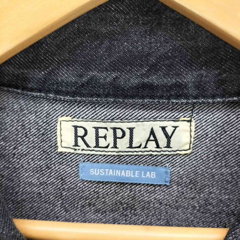 リプレイ REPLAY 9zero1 black denim jacket メンズ JPN:L