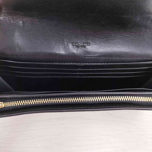 コーチ COACH シグネチャー レザー フラップ 長財布 レディース