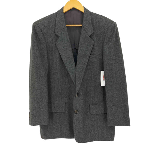 コムデギャルソンオム COMME des GARCONS HOMME 1981aw-1983aw デカオム 本人期 archive パワーショルダー ウールギャバ 2Bテーラードジャケット メンズ M