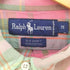 ラルフローレン RALPH LAUREN 90S BIG SHIRT マドラス チェック ボタンダウン L/S ビッグ シャツ メンズ import:M