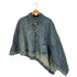 ザラ ZARA THE DECONSTRUCTED DENIM CAPE レディース import:M