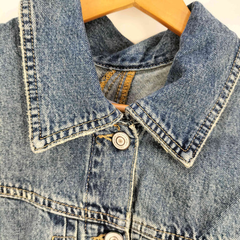 ザラ ZARA THE DECONSTRUCTED DENIM CAPE レディース import:M
