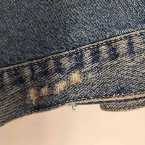ザラ ZARA THE DECONSTRUCTED DENIM CAPE レディース import:M