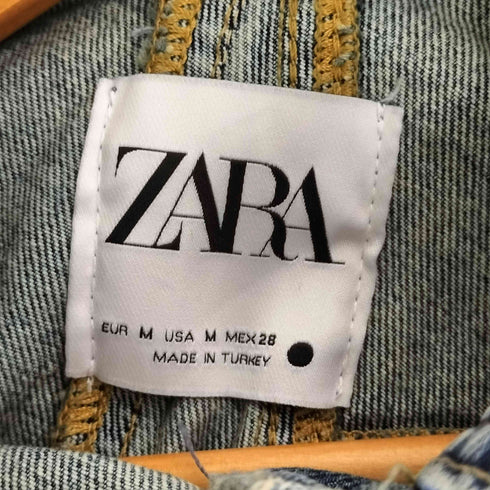 ザラ ZARA THE DECONSTRUCTED DENIM CAPE レディース import:M