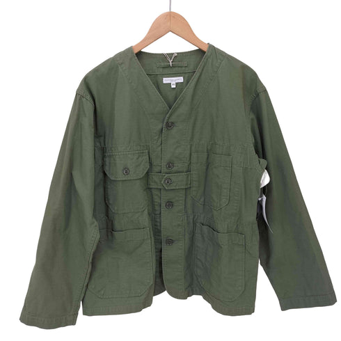 エンジニアードガーメンツ Engineered Garments Cardigan Jacket リップストップ ノーカラーミリタリージャケット メンズ JPN:XS