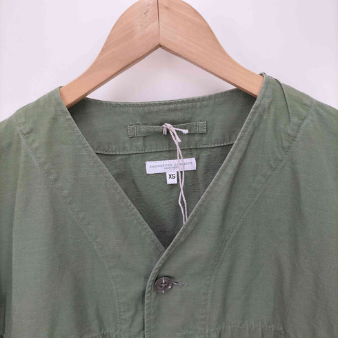 エンジニアードガーメンツ Engineered Garments Cardigan Jacket リップストップ ノーカラーミリタリージャケット メンズ JPN:XS