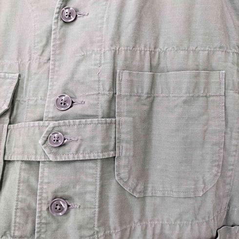 エンジニアードガーメンツ Engineered Garments Cardigan Jacket リップストップ ノーカラーミリタリージャケット メンズ JPN:XS